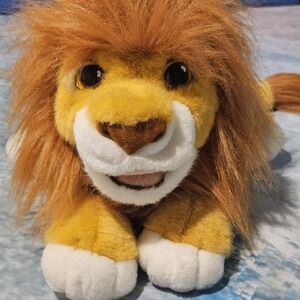 1993 Mattel Disney Lion King Roaring Simba Plush Hand Puppet Working Vintage